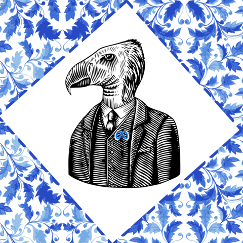 Corporate Vulture inside a Tile.