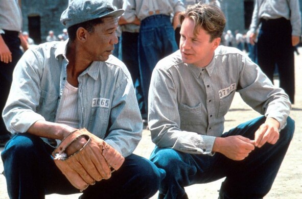 Red (Freeman) y Andy (Robbins).