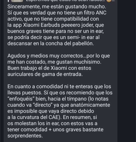 Opinión redmi buds 4lite