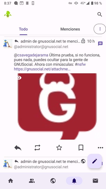 captura de pantalla en la que se ve una imagen a pesar de la etiqueta de aviso de contenido.