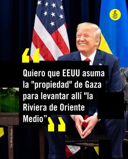 Trump: Quiero que EEUU asuma la "propiedad" de Gaza para levantar allí la Riviera de Oriente Medio