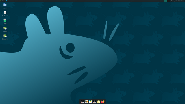 Captura de escritorio con OpenSuse y XFCE.