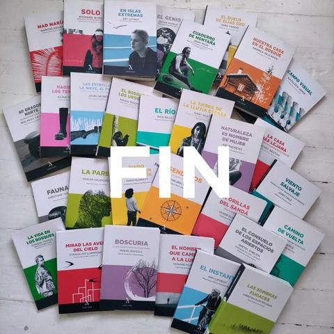 la colección completa de Volcano, con la foto de la editorial cuando cerró. 