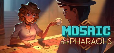 Portada del juego. Sale una chica con el pelo corto y rizado sosteniendo una lupa en la mano señalando un siete. En frente hay un señor también con un gorro de explorador mirándola a ella. 